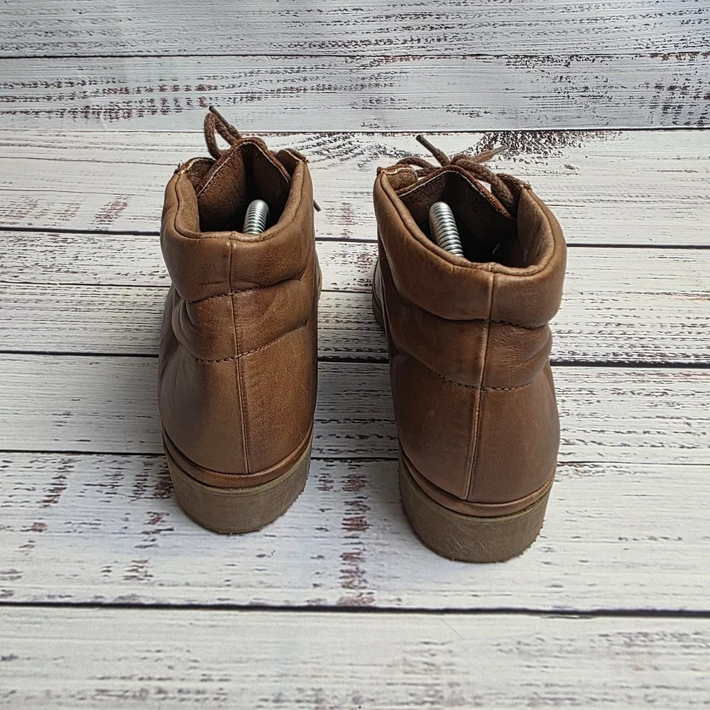 Florsheim Field Plain Toe Brown Leather Chukka‎ Boot Nubuck Mens 9.5 E Vibram